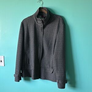 Peck & Peck Gray Quilted Jacket